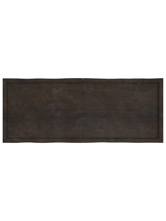 Galda virsma, tumši brūna, 160x60x(2-6) cm, ozola masīvkoks
