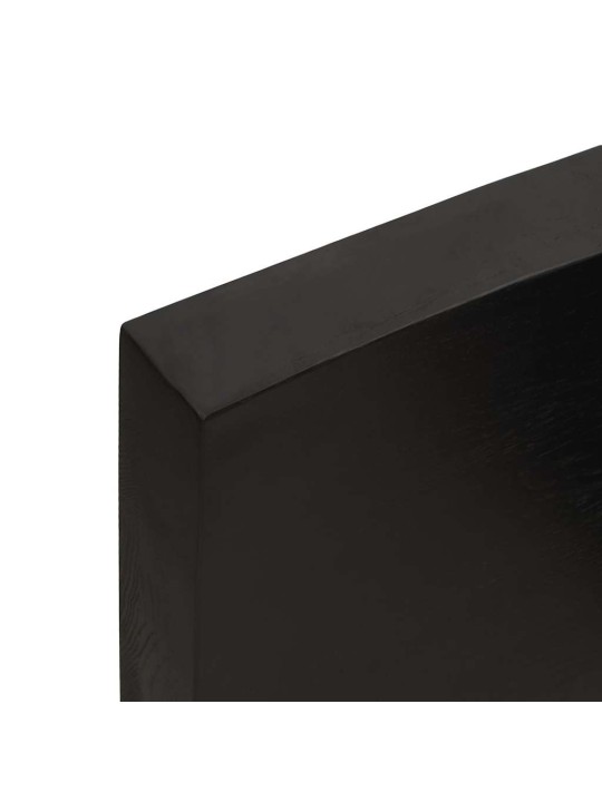 Galda virsma, tumši brūna, 160x60x(2-6) cm, ozola masīvkoks