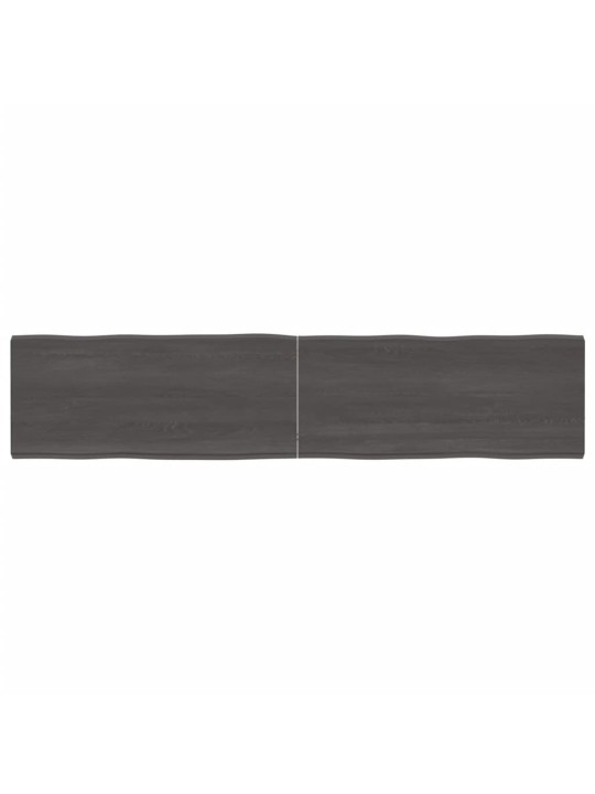 Galda virsma, tumši brūna, 180x40x(2-4) cm, ozola masīvkoks