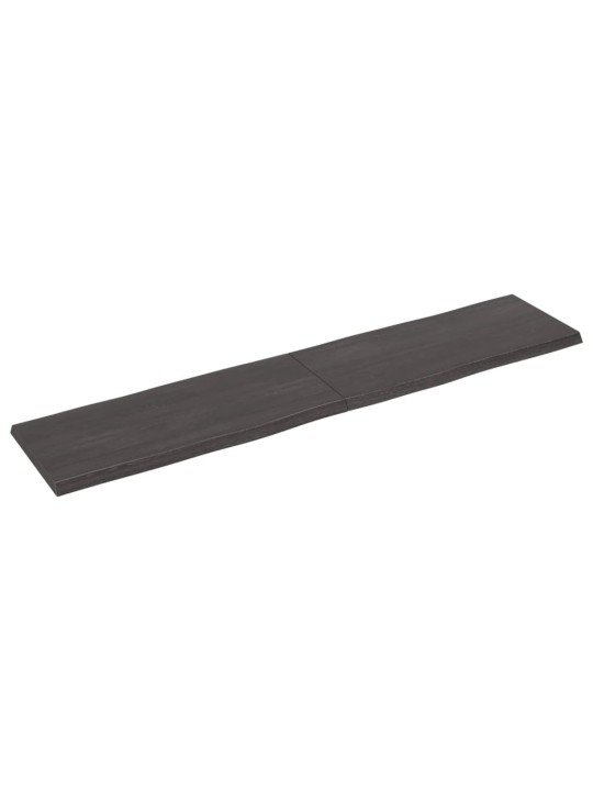 Galda virsma, tumši brūna, 180x40x(2-4) cm, ozola masīvkoks