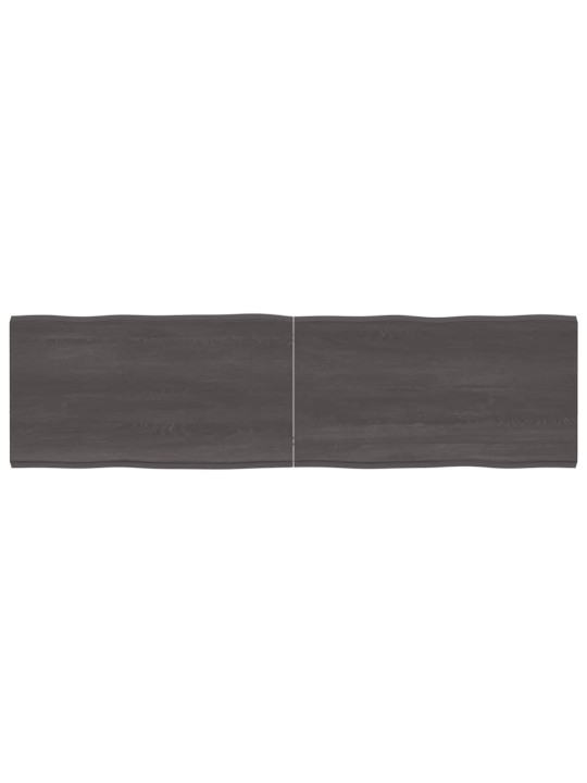Galda virsma, tumši brūna, 180x50x(2-4) cm, ozola masīvkoks