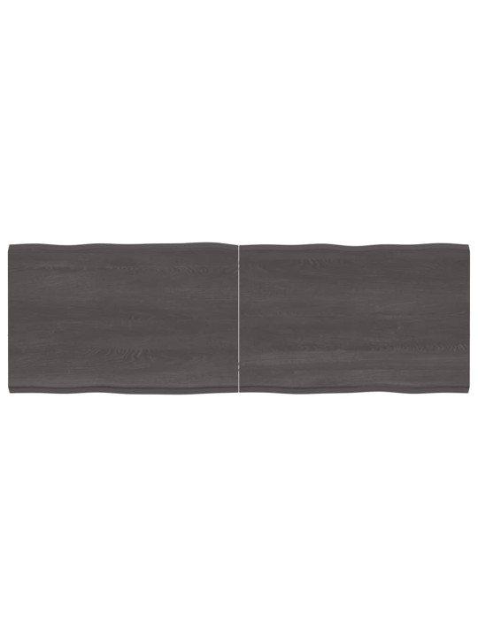 Galda virsma, tumši brūna, 180x60x(2-4) cm, ozola masīvkoks