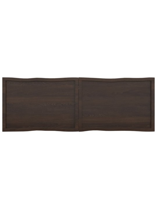 Galda virsma, tumši brūna, 180x60x(2-4) cm, ozola masīvkoks