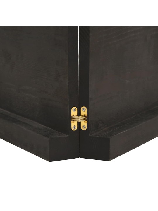 Galda virsma, tumši brūna, 200x40x(2-6) cm, ozola masīvkoks