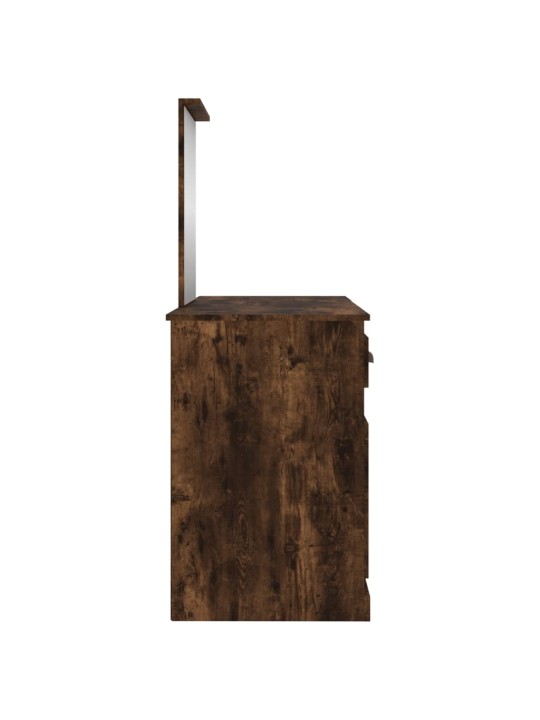 Galdiņš ar spoguli, ozolkoka krāsa, 130x50x132,5 cm