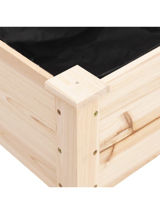 Puķu kaste ar ieliktni, 118x59x76 cm, egles masīvkoks