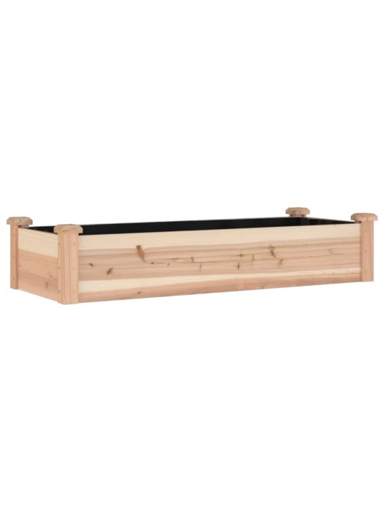 Augstā puķu kaste ar ieliktni, 120x45x25 cm, egles masīvkoks