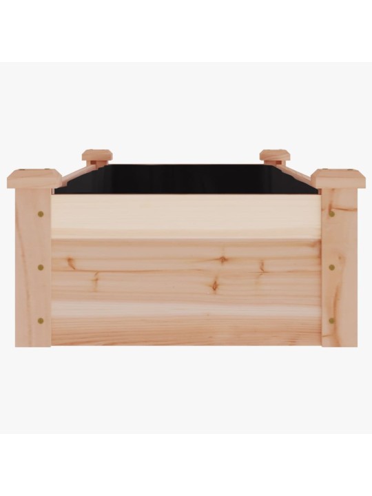 Augstā puķu kaste ar ieliktni, 120x45x25 cm, egles masīvkoks