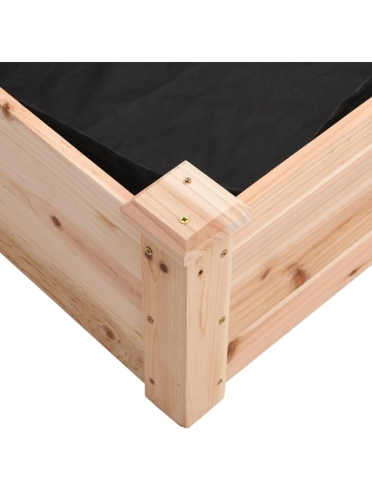 Augstā puķu kaste ar ieliktni, 120x45x25 cm, egles masīvkoks
