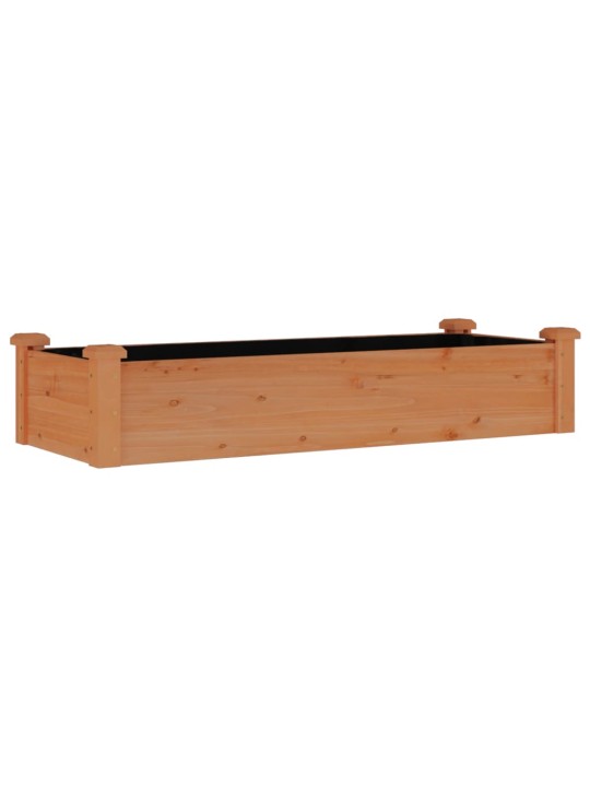 Augstā puķu kaste ar ieliktni, 120x45x25 cm, egles masīvkoks