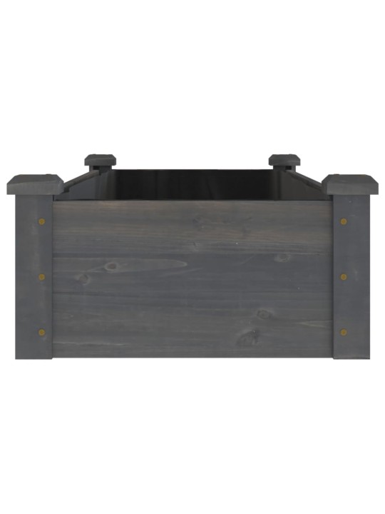Augstā puķu kaste ar ieliktni, 120x45x25 cm, egles masīvkoks