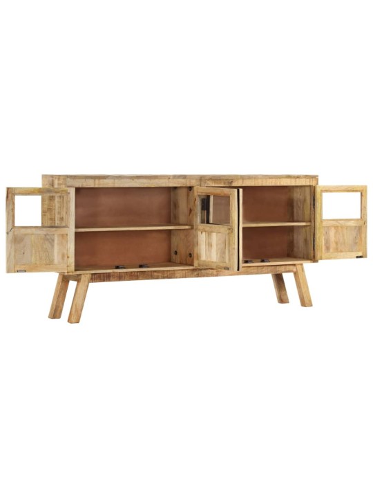 Kumode, 160x30x76 cm, mango masīvkoks, brūna ar melnu