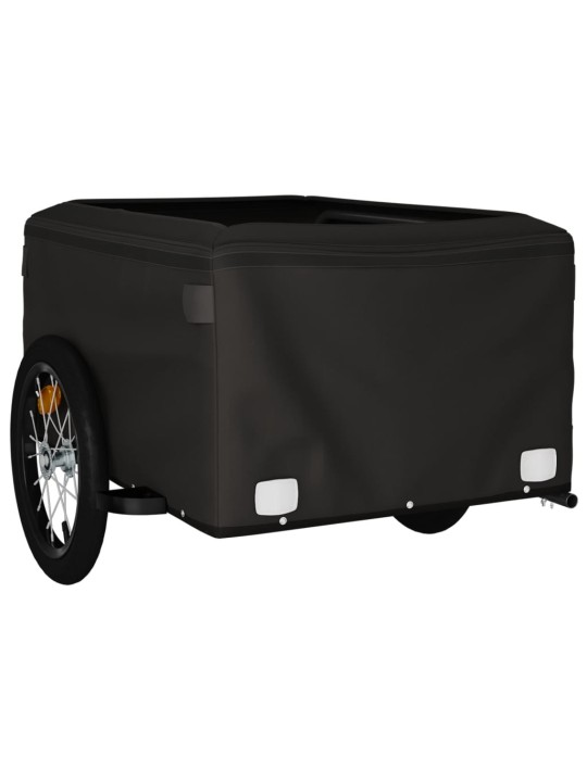 Velosipēda piekabe, 45 kg, melna un pelēka, dzelzs