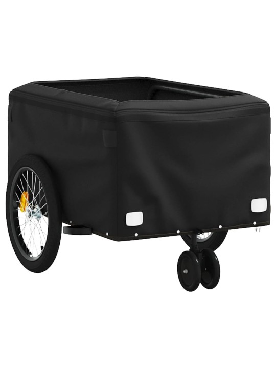 Velosipēda piekabe, 30 kg, melna un sarkana, dzelzs