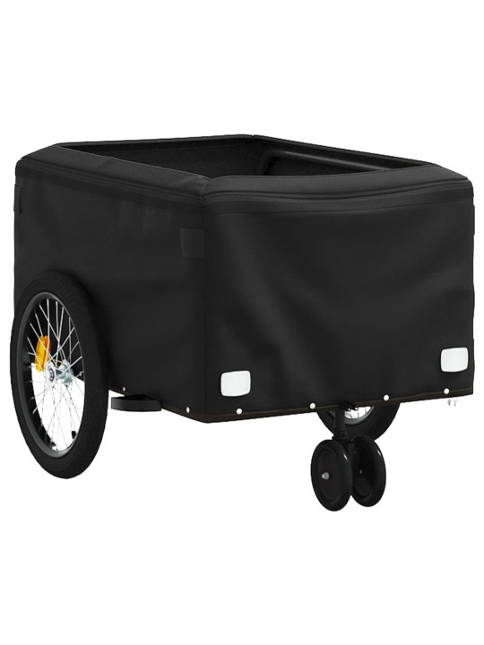 Velosipēda piekabe, 30 kg, melna un zaļa, dzelzs