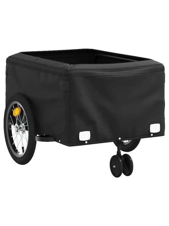 Velosipēda piekabe, 45 kg, melna un pelēka, dzelzs