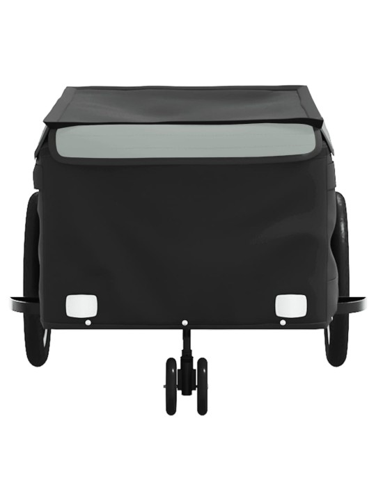 Velosipēda piekabe, 45 kg, melna un pelēka, dzelzs