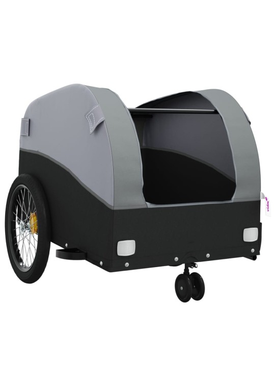 Velosipēda piekabe, 30 kg, melna un pelēka , dzelzs