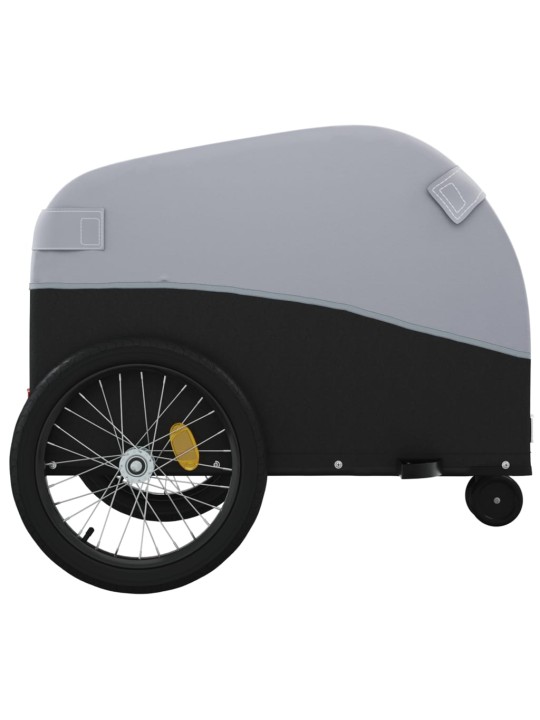 Velosipēda piekabe, 30 kg, melna un pelēka , dzelzs