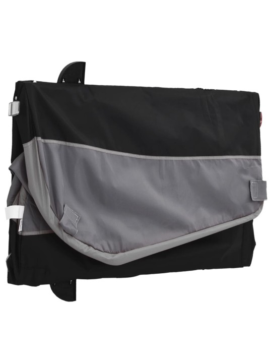 Velosipēda piekabe, 30 kg, melna un pelēka , dzelzs