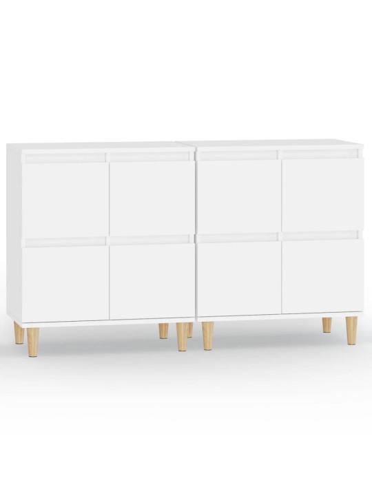 Kumodes, 2 gab., baltas, 60x35x70 cm, inženierijas koks