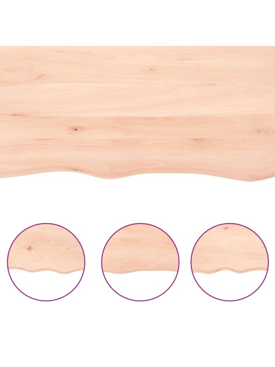 Vannasistabas virsma, 80x40x(2-4) cm , neapstrādāts masīvkoks