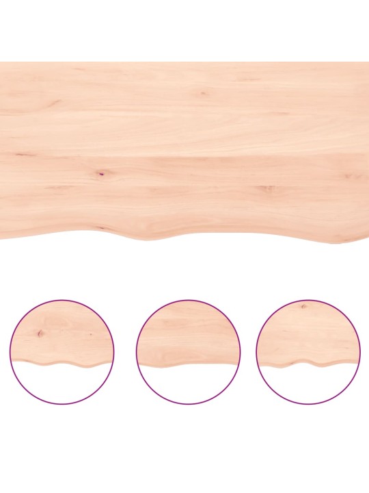 Vannasistabas virsma, 100x50x(2-6) cm , neapstrādāts masīvkoks