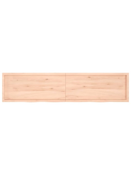 Vannasistabas virsma, 220x50x(2-6) cm , neapstrādāts masīvkoks