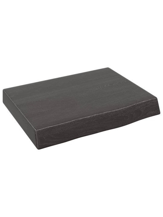 Vannasistabas virsma, tumši brūna, 40x30x(2-6) cm, masīvkoks
