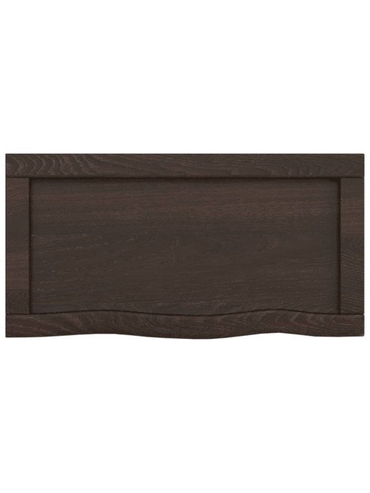 Vannasistabas virsma, tumši brūna, 40x30x(2-6) cm, masīvkoks