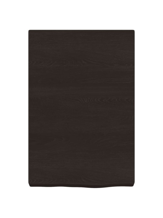Vannasistabas virsma, tumši brūna, 40x60x(2-6) cm, masīvkoks