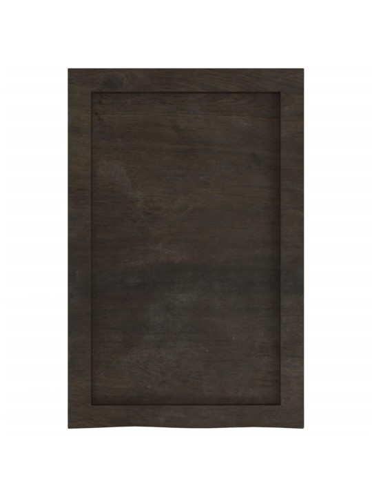 Vannasistabas virsma, tumši brūna, 40x60x(2-6) cm, masīvkoks