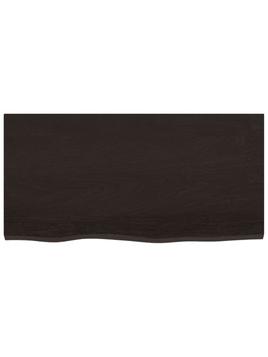 Vannasistabas virsma, tumši brūna, 80x40x(2-6)cm, masīvkoks