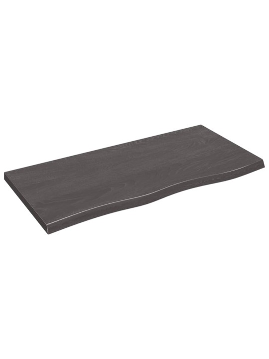 Vannasistabas virsma, tumši brūna, 100x50x(2-4) cm, masīvkoks