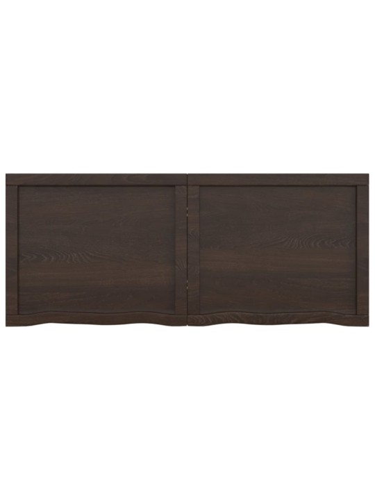 Vannasistabas virsma, tumši brūna, 120x50x(2-6) cm, masīvkoks