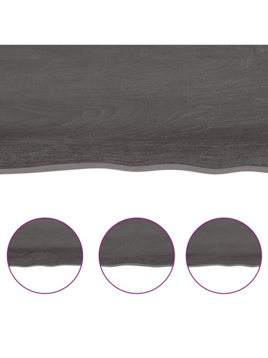 Vannasistabas virsma, tumši brūna, 120x50x(2-6) cm, masīvkoks