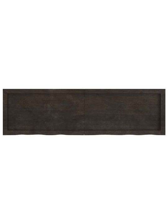 Vannasistabas virsma, tumši brūna, 140x40x(2-6) cm, masīvkoks