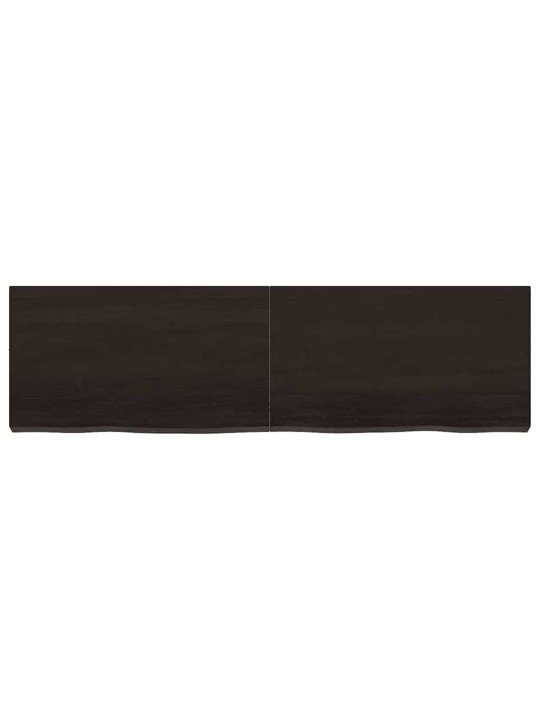 Vannasistabas virsma, tumši brūna, 140x40x(2-6) cm, masīvkoks