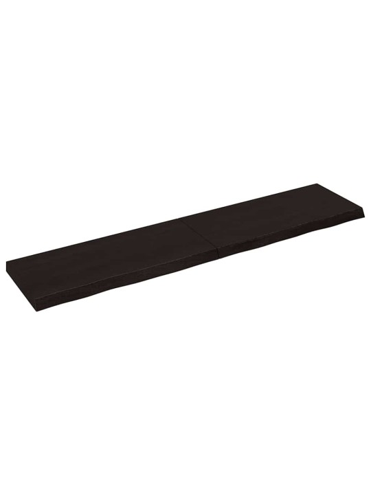 Vannasistabas virsma, tumši brūna, 180x40x(2-6) cm, masīvkoks