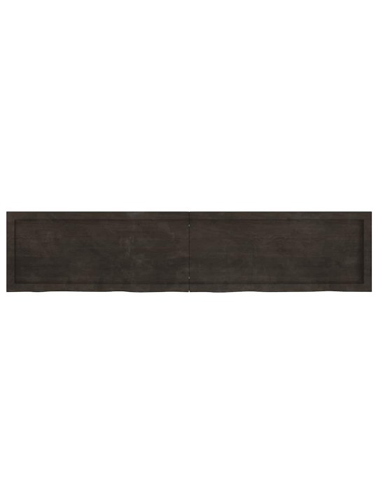 Vannasistabas virsma, tumši brūna, 180x40x(2-6) cm, masīvkoks