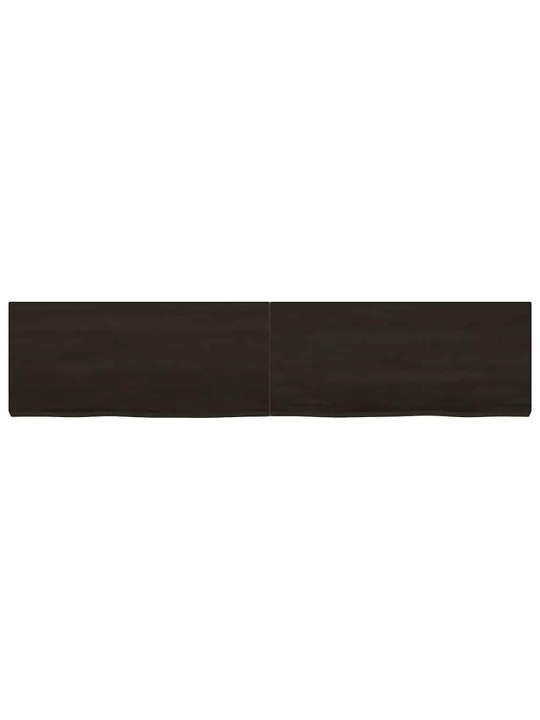 Vannasistabas virsma, tumši brūna, 180x40x(2-6) cm, masīvkoks