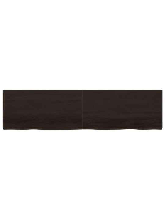 Vannasistabas virsma, tumši brūna, 200x50x(2-6) cm, masīvkoks