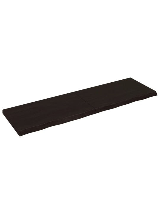 Vannasistabas virsma, tumši brūna, 200x60x(2-6) cm, masīvkoks