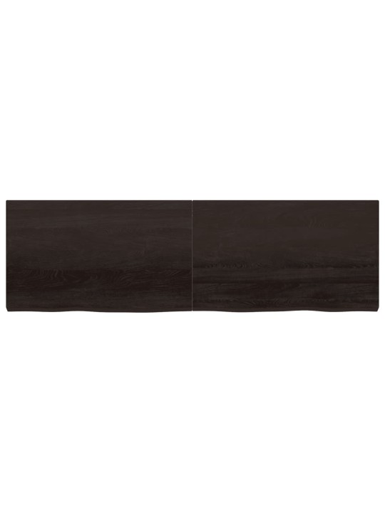 Vannasistabas virsma, tumši brūna, 200x60x(2-6) cm, masīvkoks
