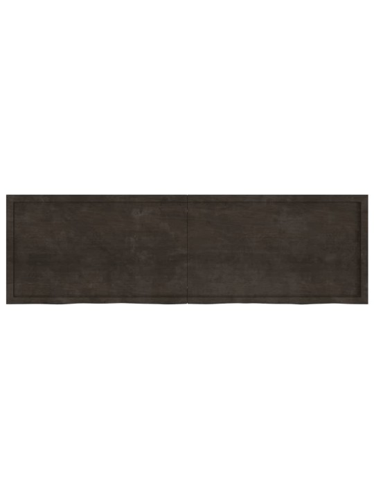 Vannasistabas virsma, tumši brūna, 200x60x(2-6) cm, masīvkoks
