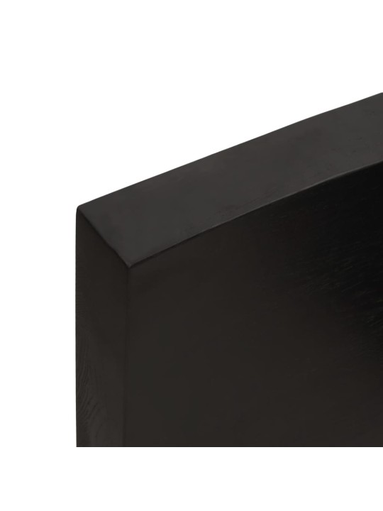 Vannasistabas virsma, tumši brūna, 200x60x(2-6) cm, masīvkoks