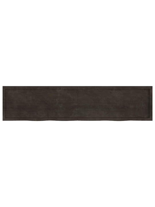 Vannasistabas virsma, tumši brūna, 220x50x(2-4) cm, masīvkoks