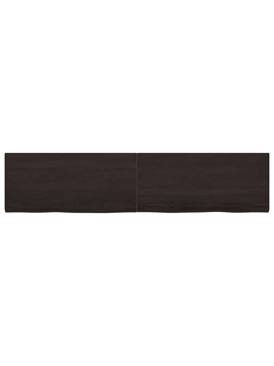 Vannasistabas virsma, tumši brūna, 220x50x(2-4) cm, masīvkoks
