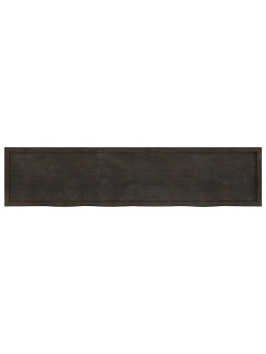 Vannasistabas virsma, tumši brūna, 220x50x(2-6) cm, masīvkoks