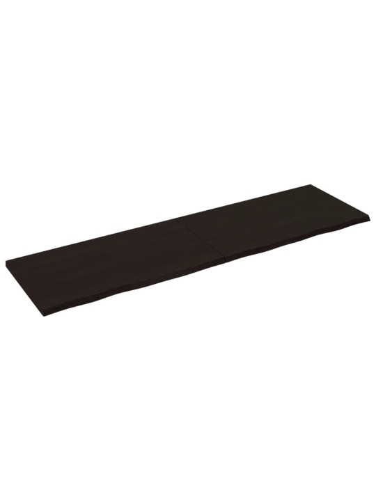 Vannasistabas virsma, tumši brūna, 220x60x(2-4) cm, masīvkoks